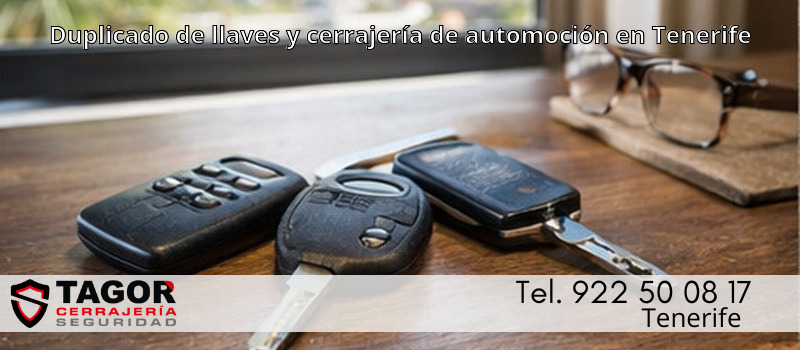 Duplicado de llaves y cerrajería de automoción en Tenerife