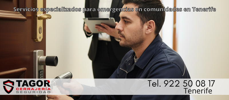 Servicios especializados para emergencias en comunidades en Tenerife Servicios especializados para emergencias en comunidades en Tenerife